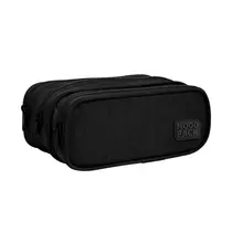 Estojo 3 Zíperes Tilibra Moodpack Preto