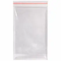 Saco PP Transparente Adesivo 15cm x 20cm + 3cm Aba com 100 Unidades