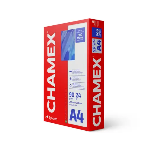 Papel Sulfite Chamex A4 90g Maior Espessura 210mmx297mm 500 Folhas Alta Qualidade