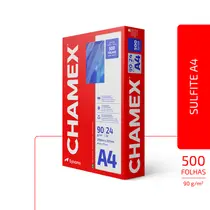 Papel Sulfite Chamex A4 90g Maior Espessura 210mmx297mm 500 Folhas Alta Qualidade