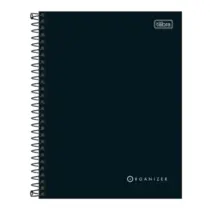 Caderno Executivo Universitário Tilibra Organizer 80 Folhas 177x240mm Capa Dura Espiral Pautado