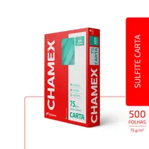 Papel Sulfite Carta 75g 216mmx279mm Chamex Papel Resistente 500 Folhas