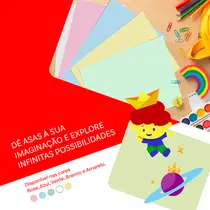 Papel Sulfite Chamequinho Branco A4 75g 210x297mm Uso Escolar Artístico Profissional 100 Folhas