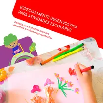 Papel Sulfite Chamequinho Branco A4 75g 210x297mm Uso Escolar Artístico Profissional 100 Folhas