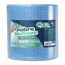 Pano Multiuso Rolo 300mx28cm Picotado Azul