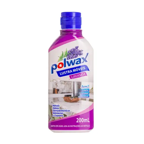 Lustra Móveis Polwax 200ml Lavanda