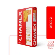 Papel Sulfite Ofício 2 75g 216mmx330mm Chamex Profissional 500 Folhas