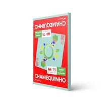 Papel Sulfite Chamequinho Verde A4 75g 210x297mm Uso Escolar Artístico Profissional 100 Folhas