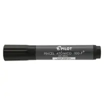 Pincel Marcador Permanente Ponta Chanfrada Pilot Atômico 1100P Preto