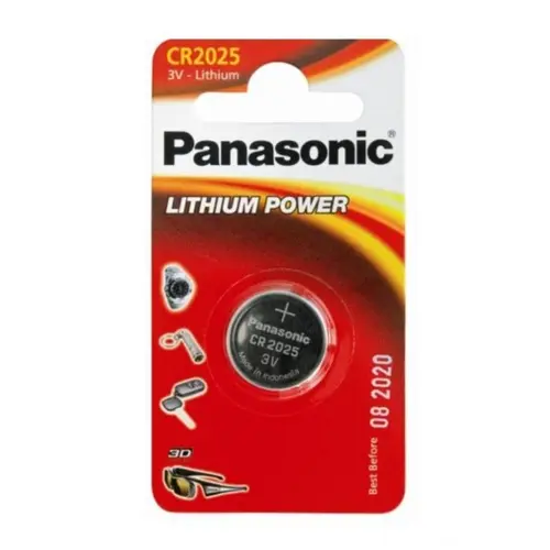 Bateria Lithium Botão CR2025-1BT Panasonic