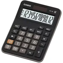 Calculadora de Mesa 12 Dígitos Casio MX-12B Preta 14.7x10.6cm