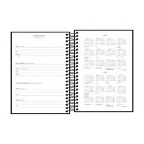 Agenda Espiral 11,7cm x 16,4cm Tilibra Pepper Preta 2026