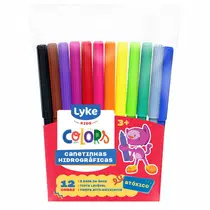 Canetinha 12 Cores Lyke Hidrográfica